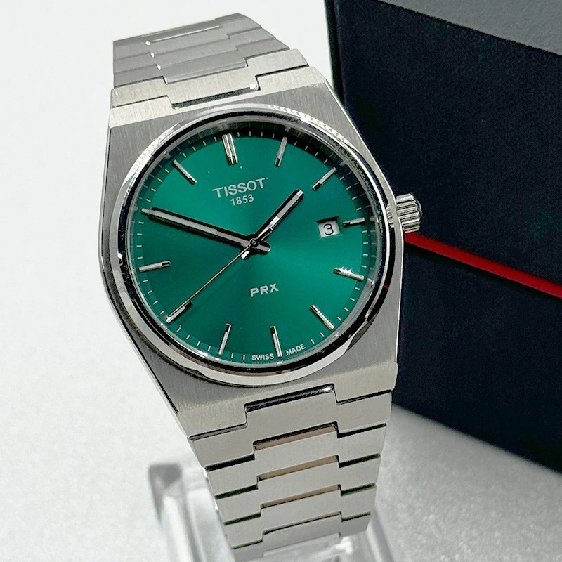 Tissot PRX T137.410.11.091.00 Green Dial Men's Quartz Watch 40mm - Image 4 of 4