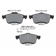 TEXTAR Bremsbeläge vorne für Fiat Doblo Großraumlimousine Opel Combo Tour