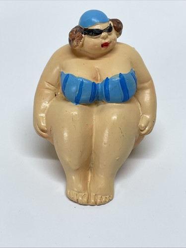 Beachcomber Resin Figurine Voluptuous Swim Suit Ladies Fun Novelty (Set Of 2) - Picture 5 of 11