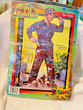 halloween costume child army soldier size small new in package