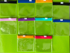 Small Pill Pouch Bags x 10  Reusable Organizer , Moisture Proof , Zipper Lock,