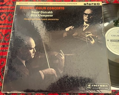 Brahms: Violin Concerto ~ SAX 2411 Oistrakh - Klemperer ED1 Stereo LP