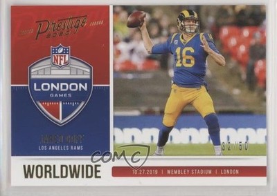 2020 Panini Prestige Worldwide Xtra Points Gold 32/50 Jared Goff #WW-JG 3wu