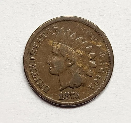 1876 Indian Head Cent – VG+ Nice Brown