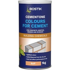 Cementone Buff Cement Colour 1kg Powder Dye Pigment for Render Mortar