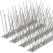 Bird Spikes 3.28FT, 304 Stainless Steel Bird Deterrents Spikes for Outside to...