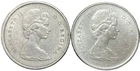 1966 & 1968 Canada 25 Cents Silver Quarter Lot (2 Coins) – 80% & 50% Silver