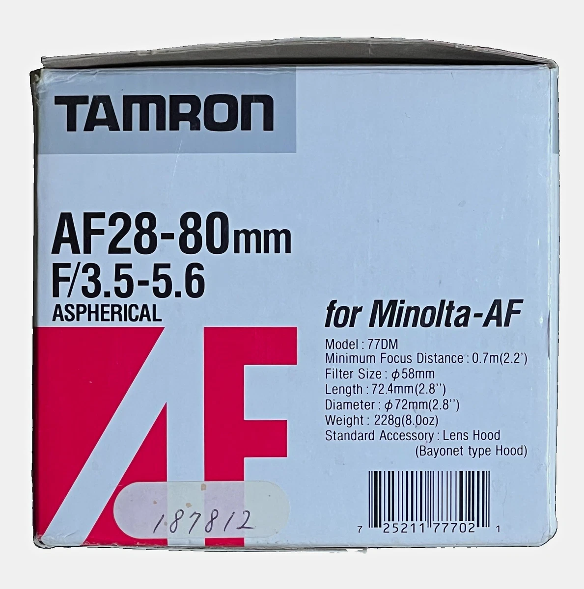 Tamron 28-80mm f/3.5-5.6 Camera Lenses for sale - eBay