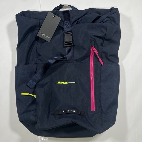 TIMBUK2 Tuck Backpack Eco Nautical Pop OS Navy Blue Nylon Laptop Travel Bag BOSE