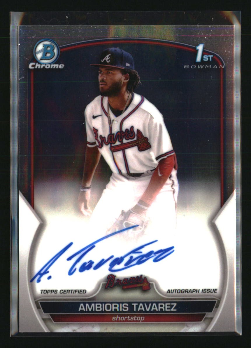 2023 Bowman #CPA-AT Ambioris Tavarez Chrome Prospects Autographs