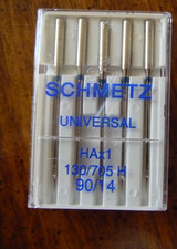 Schmetz UNIVERSAL Sewing Machine Needles Size 90/14 1 package/5 NEW