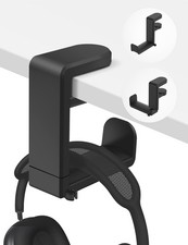Headphone Hook - Under Desk Headphone Holder with 360-Degree Adjustable Rotat...