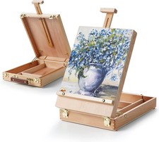 ARTIFY Adjustable Beechwood Tabletop Painting Easel, Wooden Natural