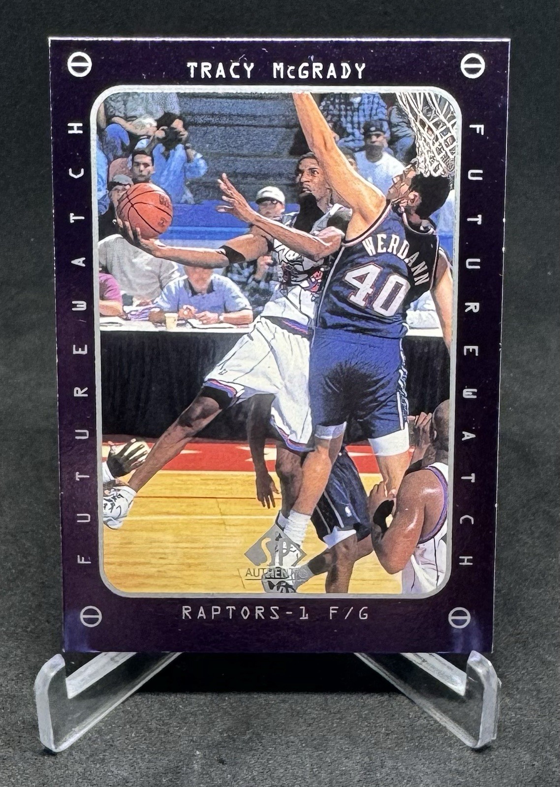 1997-98 SP Authentic #166 Tracy McGrady FW RC HOF RAPTORS