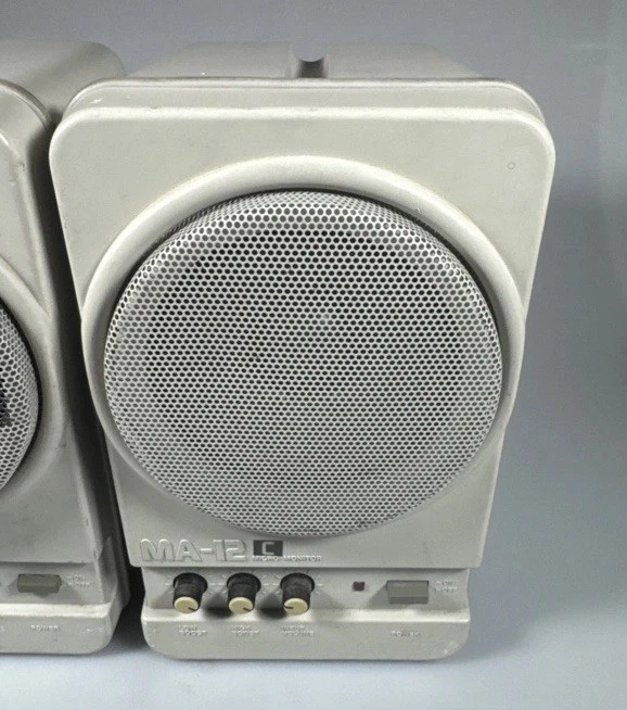 ⭐️Pair of Roland MA-12C Stereo Micro Monitor Speakers w/ Cables⭐️Tested Works⭐️ - Image 4 of 4