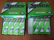 Srixon Soft Feel White Golf Balls Dozen Box plus 3 Sleeves total of 21 Balls