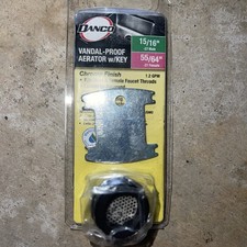 Danco Dual Thread Vandal Proof Aerator Chrome Finish 15/16" x 55/64" W/ Key New