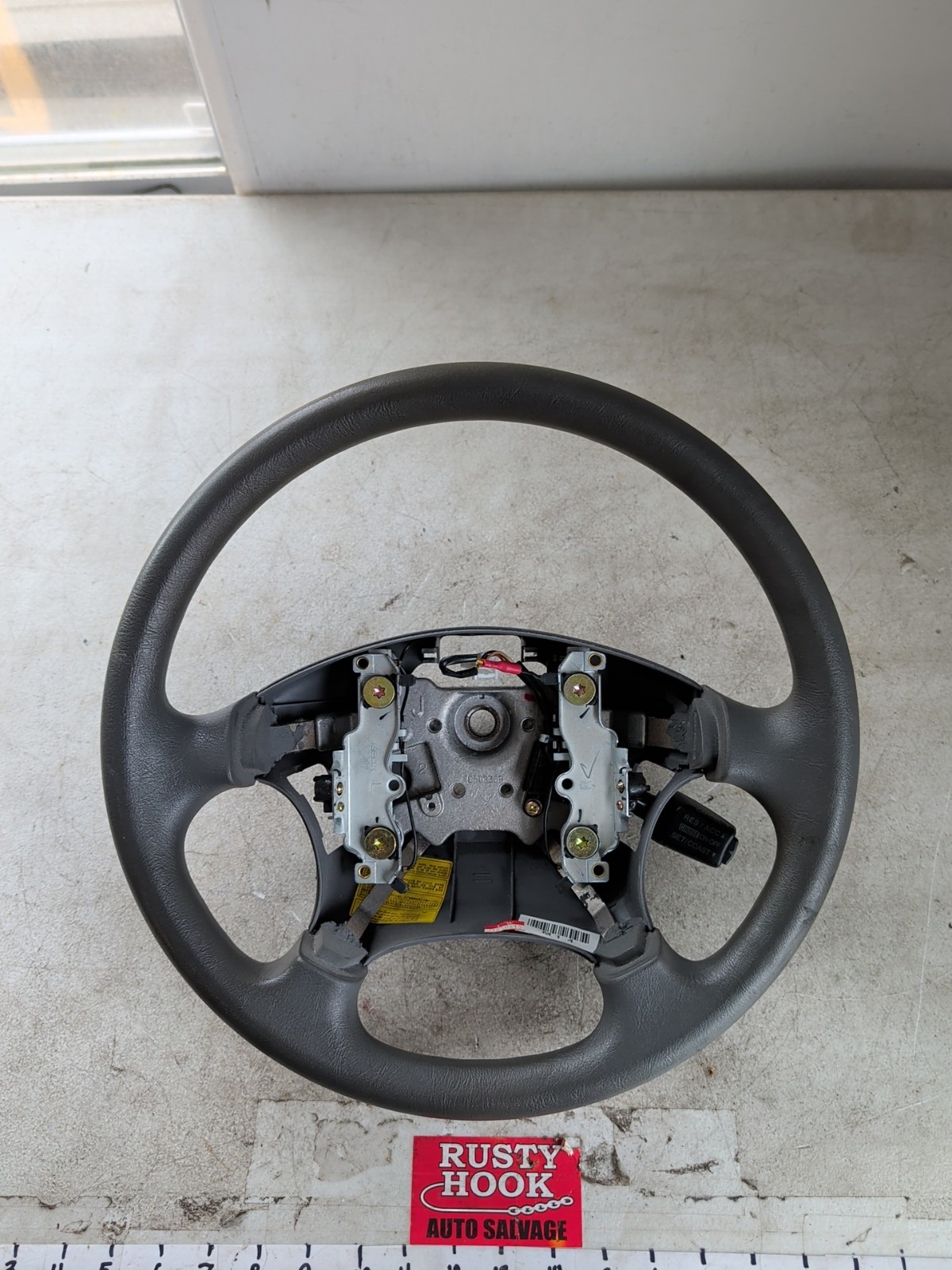 2005 HYUNDAI TUCSON STEERING WHEEL GRAY 050330B
