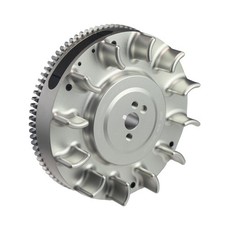 Performance Silver Billet Flywheel Electric Start for 6.5HP 212cc GX200 Engine