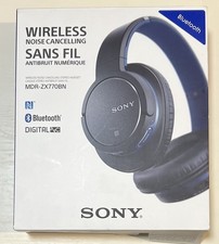 Sony Bluetooth Wireless Noise Cancelling Headphones – Blue (MDRZX770BNLCE7) 