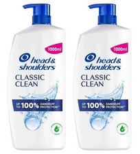 2x Head & Shoulders Classic Clean Anti-Dandruff Shampoo (1000ml)