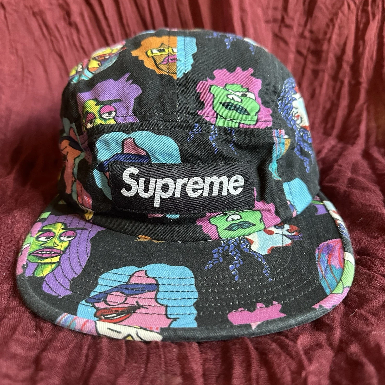 Casquette de camp Supreme Gonz Heads noire