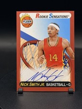 Nick Smith Jr. 2024 Upper Deck Fleer Retro Rookie Sensations Auto #13RS-NS