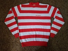 Vtg Ohio State Womens Medium Logo 7 Sweater Striped 1980s Buckeyes