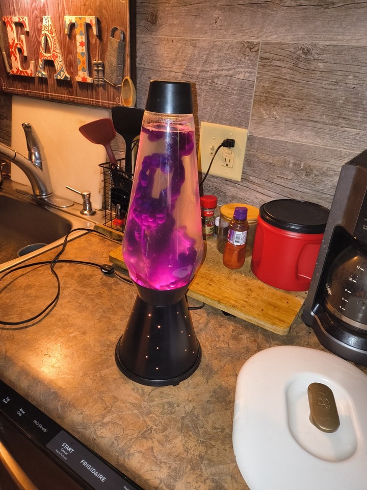 A working 1970s Century 100 lava lamp — a museum-grade piece of groovy Americana that's genuinely rare and still functional.