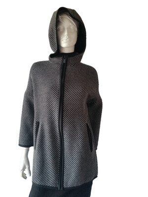 HALLHUBER Jacke Übergang schwarz weiß Gr.34-38=UK6-8*UVP Euro 169*NEU**