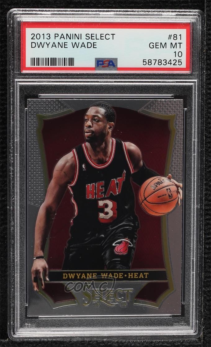 2013-14 Panini Select Dwyane Wade #81 PSA 10 GEM MT HOF 0l2