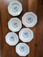 🌸 Ensemble de 6 assiettes creuses en porcelaine – Création France 🌸