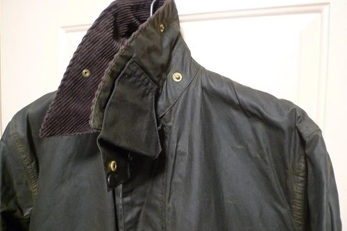 BARBOUR - A200 BORDER WAX COTTON JACKET - SAGE - MADE IN UK - EXCELLENT - 36 image 11
