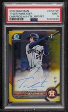 2022 Bowman Yellow Refractor 48/75 Tyler Whitaker #CPA-TW PSA 9 MINT Auto 0c3e