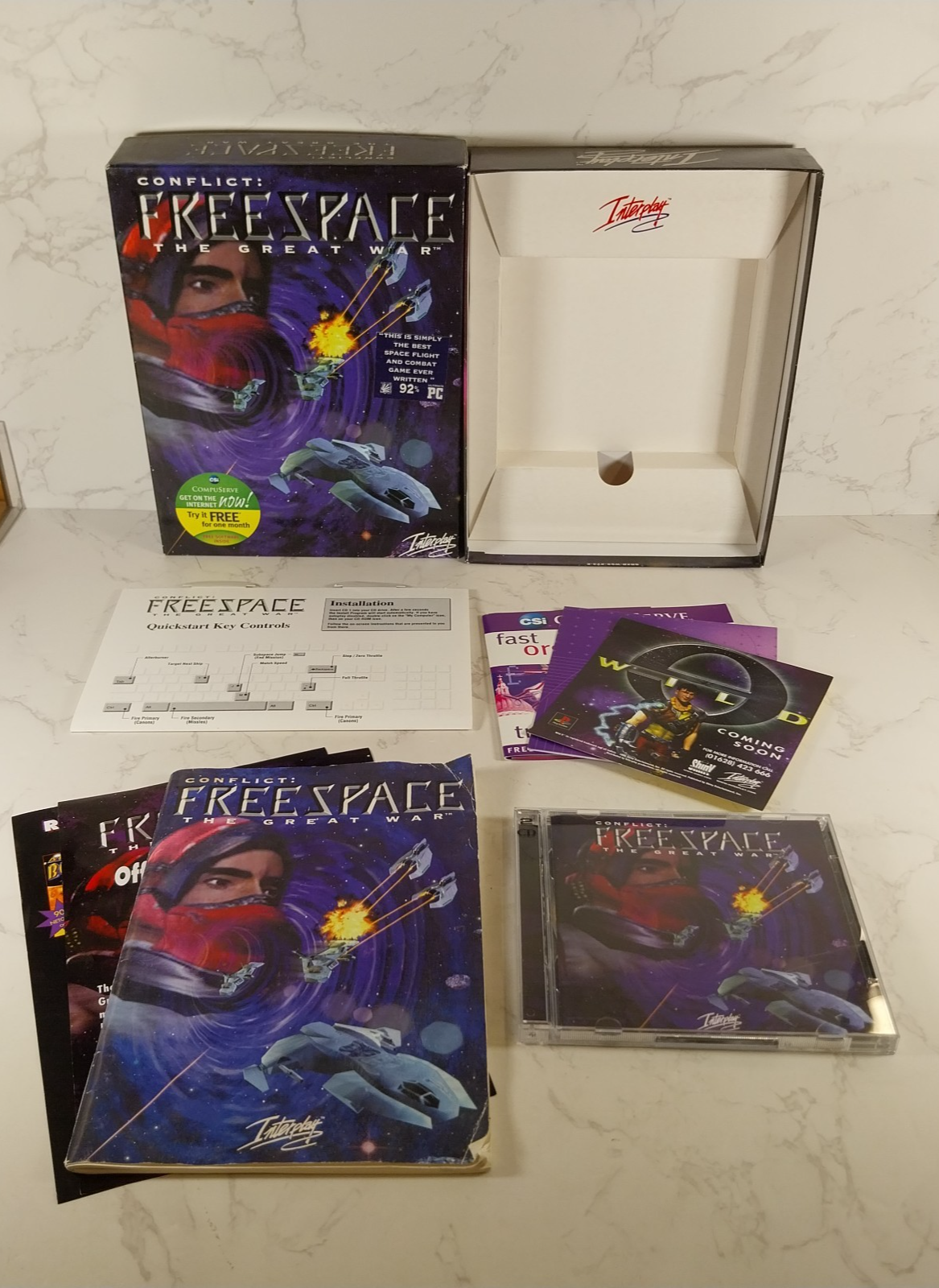 Conflict: Freespace, The Great War - PC CD-ROM Big Box (1998) - Complete