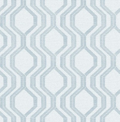 FD27102_Solace Stitch Ogee Muster hellblau türkis fein Dekor Tapete