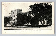 Red Oak IA-Iowa, Thomas D Murphy Calendar Company, Vintage Postcard