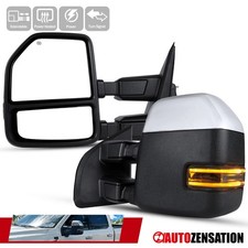 Fit 1999-2016 Ford F250 F350 Chrome Power Heated Towing Mirrorssmoke Led Signal Fit 1999-2016 Ford F250 F350 Chrome Power Heated Towing Mirrorssmoke Led Signal