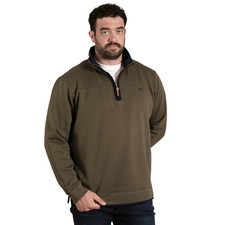 D555 Mens Leicester Big  Tall Half Zip Sweatshirt