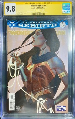 Wonder Woman #7 CGC SS 9.8 Signed Signature - Jenny Frison variant - DC ...