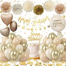 Girls Happy Birthday Party Balloons Garland Baby Shower Decor Balloons Arch Kit