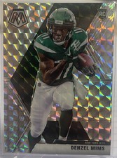 2020 Panini Mosaic #225 Denzel Mims Prizm Silver Jets Rookie