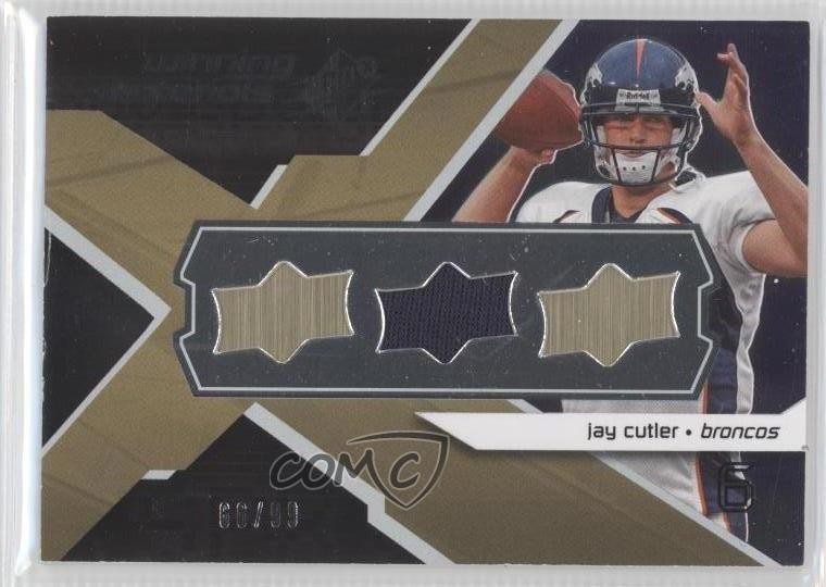 2008 SPx Winning Materials Single Jersey Upper Deck Logo 66/99 Jay Cutler 0f8