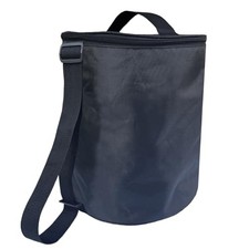 Portable Tennis Ball Storage Bag, Big Pickleball Basket Bag with Shoulder BLACK