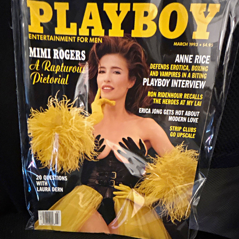 PLAYBOY Magazine March 1993 Illustrated English Mimi Rogers Anne Rice ISSN