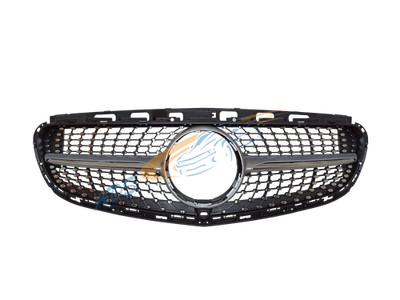 Mercedes-Benz W212 E-Class 2013 - 2015 Kühlergrill Diamond Silber Mit Kamera
