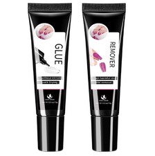 MAGIC ARMOR 15g Semi Solid Nail Glue with 15g Remover for Press On Nails Tips Ge