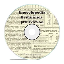Rare from 1875, 9th Edition, ENCYCLOPEDIA BRITANNICA 25 volume Set on DVD
