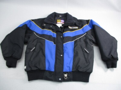 Vtg Ski-Doo Sno Gear Mens Jacket Sz M Full Zip Lined Winter Coat Spellout 