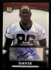 FRED DAVIS Washington Redskins 2008 Bowman Sterling #131 Rookie Card RC AUTO